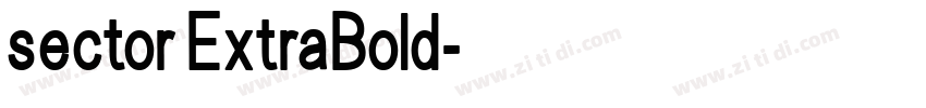 sector ExtraBold字体转换